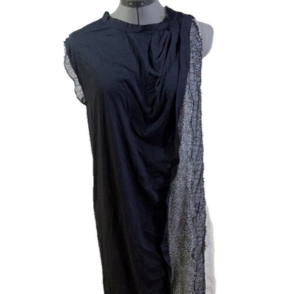 3.1 Phillip Lim draped lace trim cotton tunic , M
